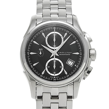 ハミルトン ジャズマスター オートマティック クロノグラフ H32616133 ブラック メンズ 時計 【中古】【wristwatch】