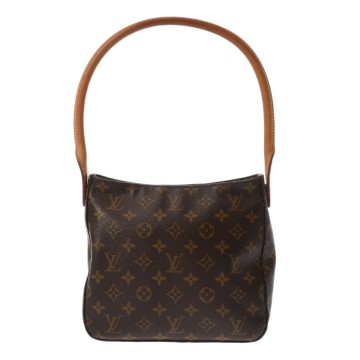 ルイ ヴィトン モノグラム  ルーピング MM ブラウン M51146 モノグラムキャンバス レディース バッグ 【中古】【bag】