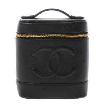 シャネル バニティ ブラック A01998 キャビアスキン レディース バッグ 【中古】【bag】