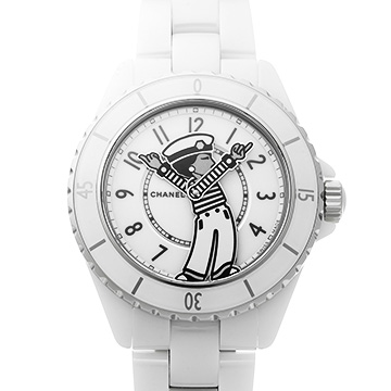 シャネル マドモアゼル J12 ラ パウザ 38MM H7481 ホワイトラッカー メンズ 時計 【中古】【wristwatch】