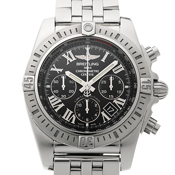 ブライトリング クロノマット JSP ローマンインデックス リミテッド AB01153A/BH26 ブラック メンズ 時計 【中古】【wristwatch】