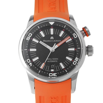 モーリス ラクロア ポントスSダイバー PT6248-SS00L-330-J ブラック メンズ 時計 【中古】【wristwatch】