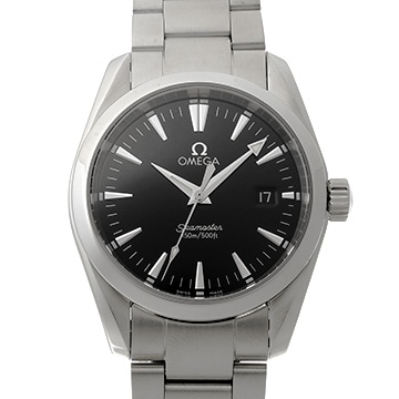 オメガ シーマスター アクアテラ クォーツ 2518.50 ブラック メンズ 時計 【中古】【wristwatch】