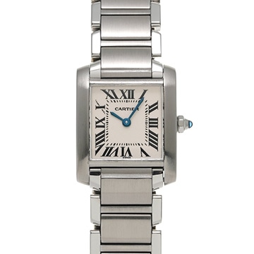 カルティエ タンクフランセーズ SM　 W51008Q3 シルバー レディース 時計 【中古】【wristwatch】