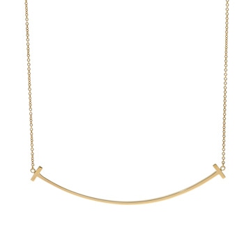 ティファニー Tスマイル ネックレス ラージ ゴールド K18イエローゴールド YG レディース ジュエリー 【中古】【jewelry】