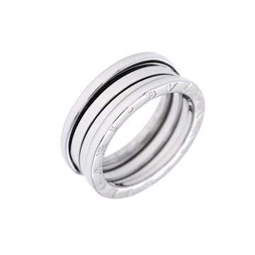 ブルガリ B-ZERO1 リング #57 シルバー K18ホワイトゴールド WG レディース ジュエリー 【中古】【jewelry】