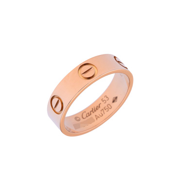 カルティエ ラブリング #53 ゴールド K18ピンクゴールド PG レディース ジュエリー 【中古】【jewelry】