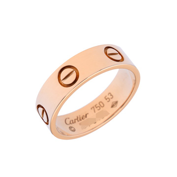 カルティエ ラブリング #53 ゴールド K18ピンクゴールド PG レディース ジュエリー 【中古】【jewelry】