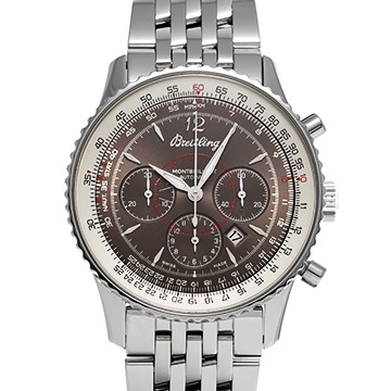 ブライトリング モンブリラン 38 ジャパンエディション A4137012/Q609 ブラウン メンズ 時計 【中古】【wristwatch】