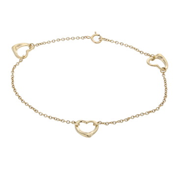 ティファニー オープンハート ブレスレット 3モチーフ ゴールド K18イエローゴールド YG レディース ジュエリー 【中古】【jewelry】