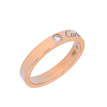 カルティエ Cドゥカルティエ リング #49　1PD シルバー K18ピンクゴールド PG レディース ジュエリー 【中古】【jewelry】