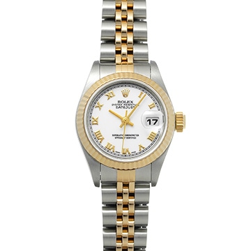 ロレックス デイトジャスト 79173 ホワイト レディース 時計 【中古】【wristwatch】