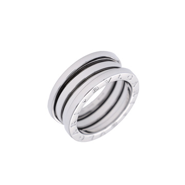 ブルガリ B-ZERO1 リング #52 シルバー K18ホワイトゴールド WG レディース ジュエリー 【中古】【jewelry】
