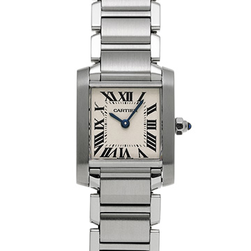 カルティエ タンクフランセーズ SM　 W51008Q3 シルバー レディース 時計 【中古】【wristwatch】