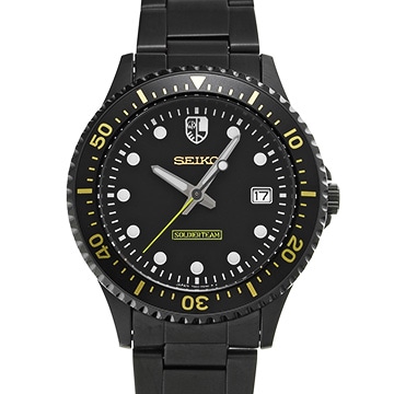 セイコー キン肉マン40周年記念モデル ソルジャーチーム 7N42-HAJ0 ブラック メンズ 時計 【中古】【wristwatch】