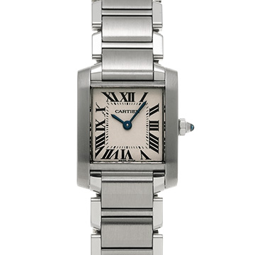カルティエ タンクフランセーズ SM W51008Q3 シルバー レディース 時計 【中古】【wristwatch】