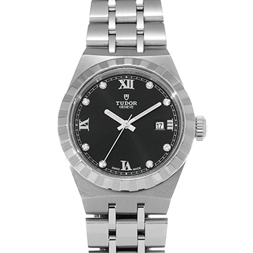 チューダー / チュードル ロイヤル 28300 ブラック/ダイヤモンド メンズ 時計 【中古】【wristwatch】