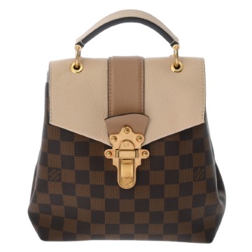 ルイ ヴィトン ダミエ クラプトンバックパック クレーム N42259 ダミエキャンバス レディース バッグ 【中古】【bag】