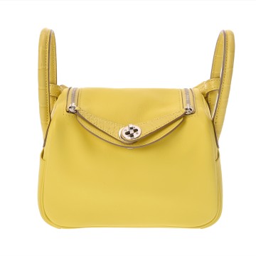 エルメス リンディ ミニ タッチ ライム アリゲーターマット/ヴォースイフト レディース バッグ 【中古】【bag】