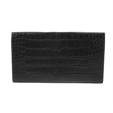 エルメス MC2 フレミング ブラック アリゲーターマット メンズ 財布 【中古】【purse】