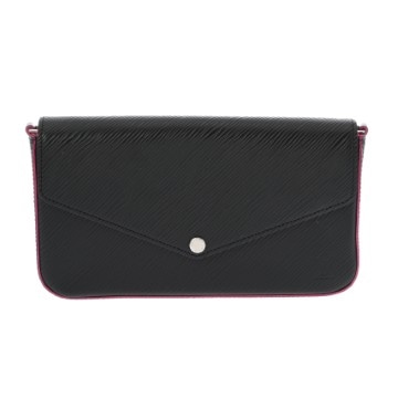 ルイ ヴィトン エピ ポシェットフェリシー ノワール/ホットピンク M62648 レザー ユニセックス バッグ 【中古】【bag】