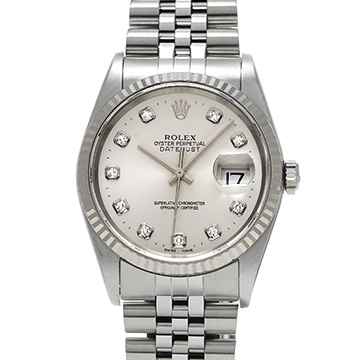ロレックス デイトジャスト 16234G シルバー/ダイヤモンド メンズ 時計 【中古】【wristwatch】