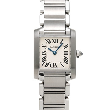 カルティエ タンクフランセーズ SM　 W51008Q3 シルバー レディース 時計 【中古】【wristwatch】