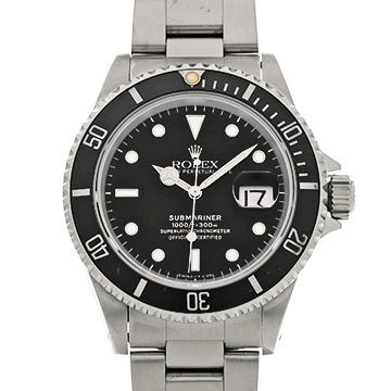 ロレックス サブマリーナ デイト 16610 ブラック メンズ 時計 【中古】【wristwatch】