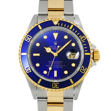 ロレックス サブマリーナ デイト 16613 ブルー メンズ 時計 【中古】【wristwatch】