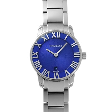 ティファニー アトラス 2ハンド 29mm 38476169 ブルー レディース 時計 【中古】【wristwatch】