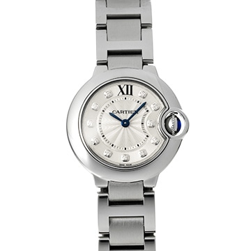 カルティエ バロンブルー ドゥ カルティエ WE902073 シルバー/ダイヤモンド レディース 時計 【中古】【wristwatch】