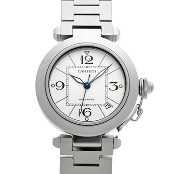 カルティエ パシャC W31074M7 ホワイト ユニセックス 時計 【中古】【wristwatch】