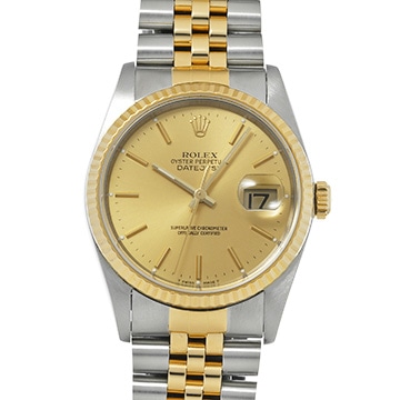 ロレックス デイトジャスト 36 16233 シャンパン メンズ 時計 【中古】【wristwatch】