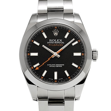 ロレックス ミルガウス 116400 ブラック メンズ 時計 【中古】【wristwatch】