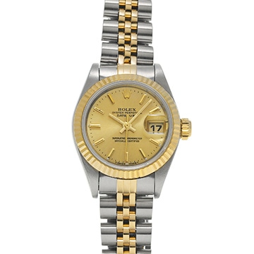 ロレックス デイトジャスト 69173 シャンパン レディース 時計 【中古】【wristwatch】