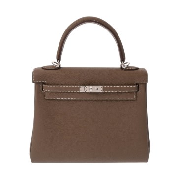 エルメス ケリー 25 内縫い 2WAY   エトゥープ トゴ レディース バッグ 【新品】【bag】