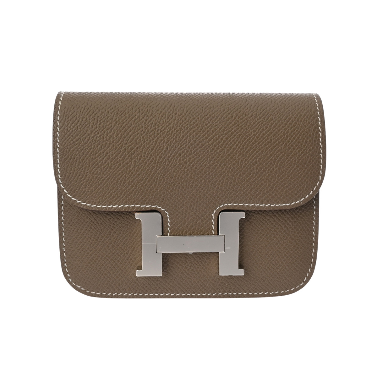 エルメス コンスタンス スリム エトゥープ ヴォーエプソン レディース 財布 【未使用】【purse】