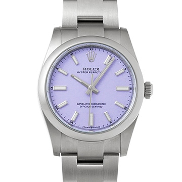 ロレックス オイスターパーペチュアル 34 124200 ラベンダー ユニセックス 時計 【中古】【wristwatch】