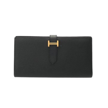 エルメス ベアン スフレ ブラック ヴォーエプソン レディース 財布 【中古】【purse】