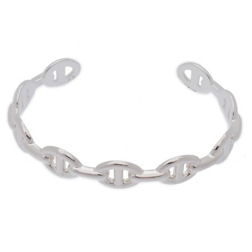 エルメス シェーヌダンクル アンシェネバングル LG シルバー シルバー925 レディース ジュエリー 【未使用】【jewelry】