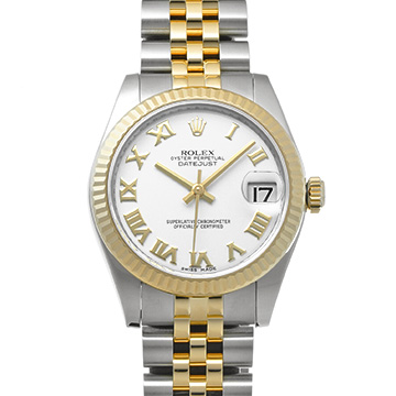ロレックス デイトジャスト 31 178273 ホワイト ユニセックス 時計 【中古】【wristwatch】