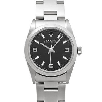 ロレックス オイスターパーペチュアル 77080 ブラック ユニセックス 時計 【中古】【wristwatch】
