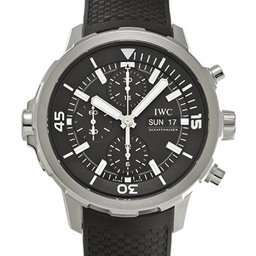 IWC アクアタイマー クロノグラフ IW376803 ブラック メンズ 時計 【中古】【wristwatch】