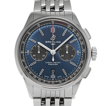 ブライトリング プレミエ B01 クロノグラフ 42 AB0118A61C1A1 ブルー/ブラック メンズ 時計 【中古】【wristwatch】