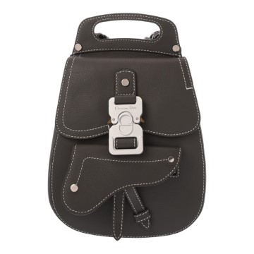 ディオール GALLOP ミニ バックパック エクリュ/ブルー グレインドカーフレザー レディース バッグ 【中古】【bag】