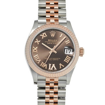 ロレックス デイトジャスト 31 278271G チョコレートブラウン/ダイヤモンド ユニセックス 時計 【新品】【wristwatch】