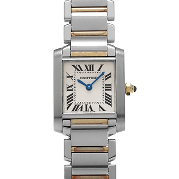 カルティエ タンク フランセーズ SM W51007Q4 シルバー レディース 時計 【中古】【wristwatch】