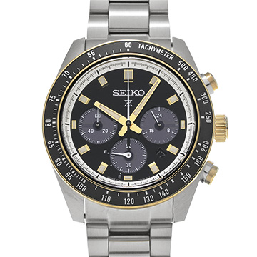 セイコー プロスペックス スピードタイマー ソーラークロノグラフ SBDL113 ブラック メンズ 時計 【中古】【wristwatch】