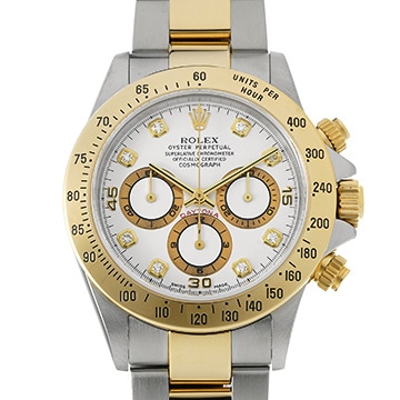 ロレックス コスモグラフ デイトナ 16523G ホワイト/ダイヤモンド メンズ 時計 【中古】【wristwatch】