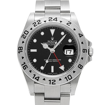 ロレックス エクスプローラーII 16570 ブラック メンズ 時計 【中古】【wristwatch】